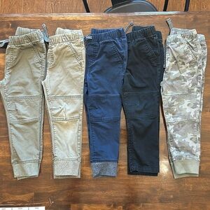 Lot of 6 Cat & Jack Woven Jogger Pants. Size 3T